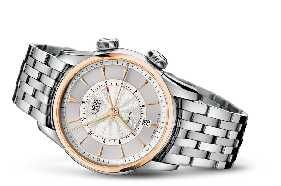 Oris Artelier Alarm 01 908 7607 6351-Set MB 42.5 mm kol saati
