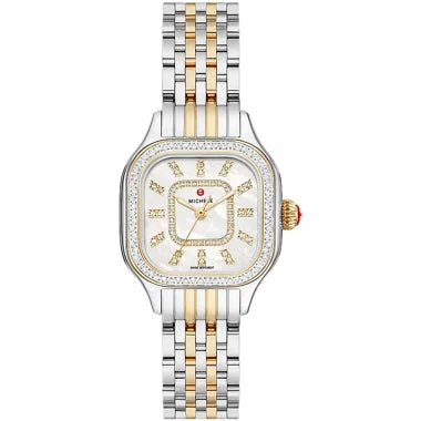 Michele Watches Michele Meggie Two-Tone Diamond Stainless Steel Watch MWW33B000002 kol saati