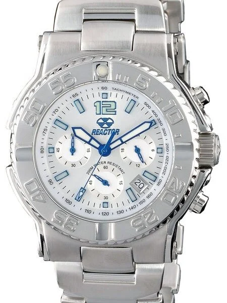 Reactor Critical Mass Chronograph Watch with SuperLuminova Illumination and Stainless Steel Case #75602 40 mm kol saati