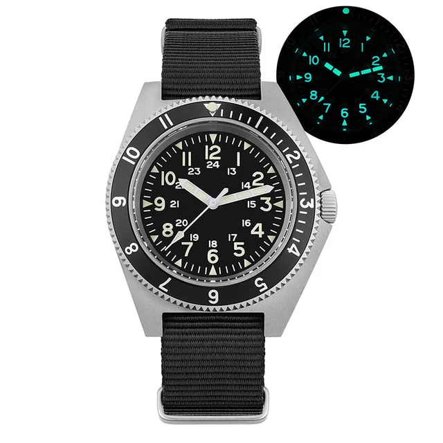 Watchdives Watchdives Watchdives-WD1972- 白面- 尼龙 235 kol saati