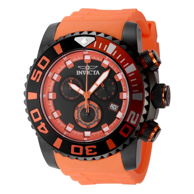 Invicta Sea Hunter Benthonic Watch - 52mm. Orange (48986) kol saati