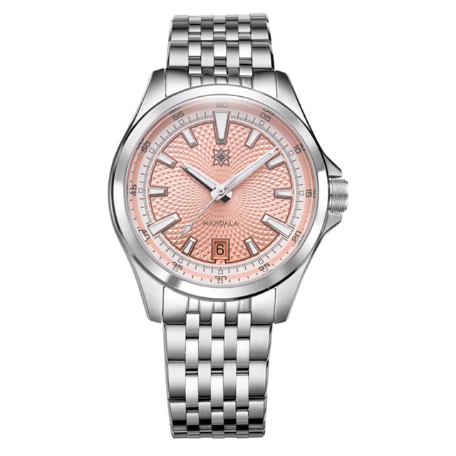 Second Hour Mandala Mk3 Watch with Salmon Dial #SEC-HOU-12 kol saati