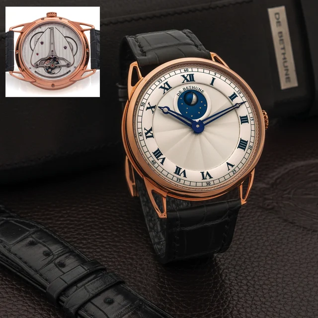 De Bethune Db25 No. 65 Pink Gold BETHUNE DB25 NO. 65 PINK GOLD DB25Lv1 kol saati