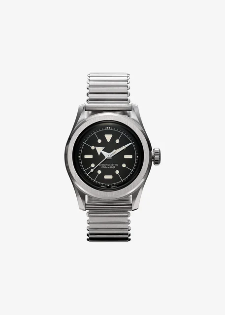 Serica Watches 6190-MSL-BLACK-3H-STD kol saati