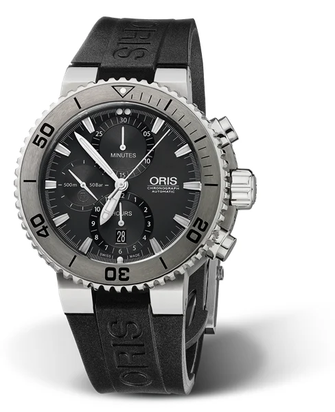 Oris Aquis Titan Chronograph 01 674 7655 7253-07 4 26 34TEB 46 mm kol saati