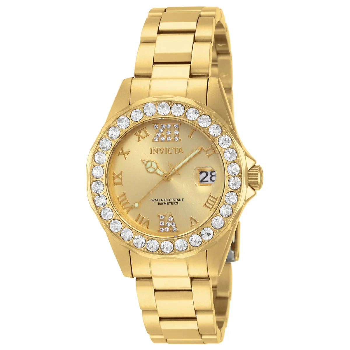 Invicta Pro Diver Velamark Watch - 38mm, Gold (15252) 38 mm kol saati
