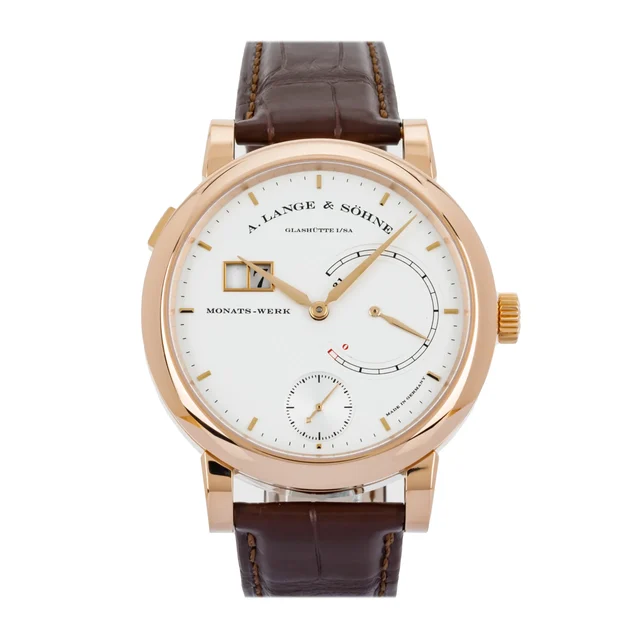 A. Lange & Sohne Lange & Söhne Saxonia 130.032F 45.9MM Rose Gold Silver Di A. Lange & Söhn