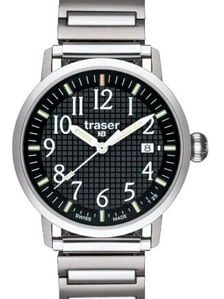 Traser Basic Black with Black Waffle Dial and Elastic Bracelet #T4102.240.A2.01 kol saati