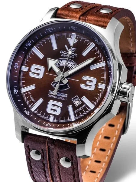 Vostok Europe Vostok-Europe Expedition North Pole Automatic Watch with 24-hour Sub-Dial #5951274 48 mm kol saati