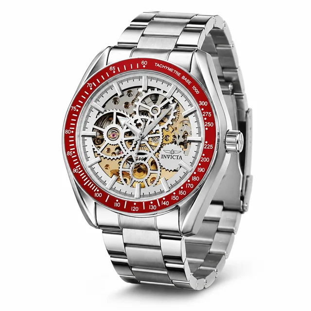 Invicta Objet D Art Excelsior Automatic Watch w/ Skeleton Dial - 43mm, Silver (69596) kol 