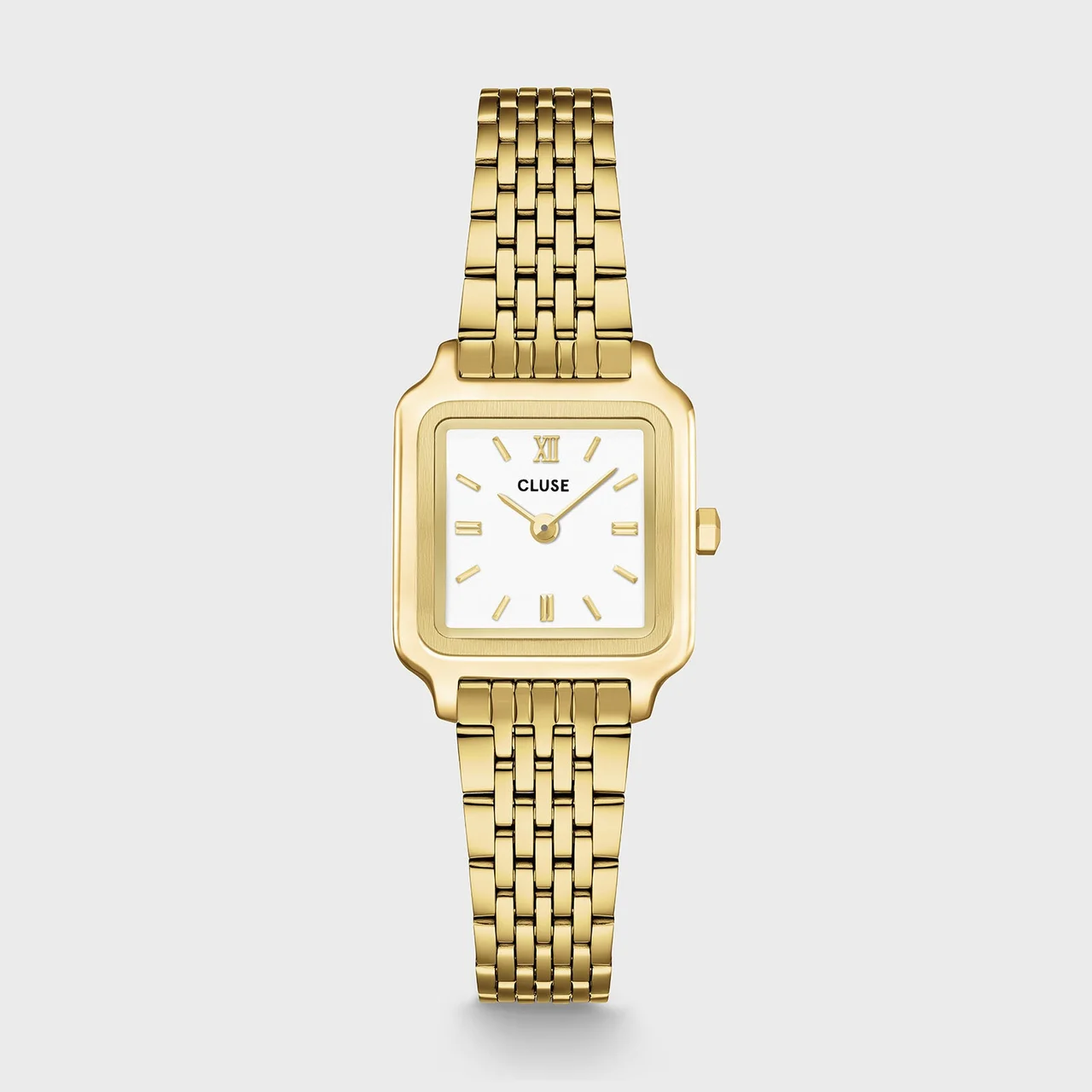 CLUSE Gracieuse Mini Watch Steel, White, Gold Colour CW15506 kol saati
