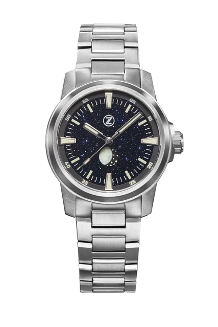 Zelos Aurora Moonphase Aventurine kol saati
