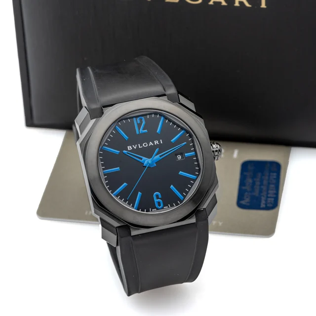 Bulgari BULGARI, REF. 102814, OCTO ULTRANERO AMERICAS, DLC-COATED STEEL kol saati