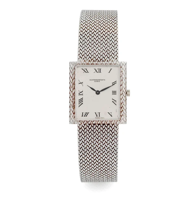 Vacheron Constantin Ref. 7255, thin, integrated bracelet; 18K white gold kol saati