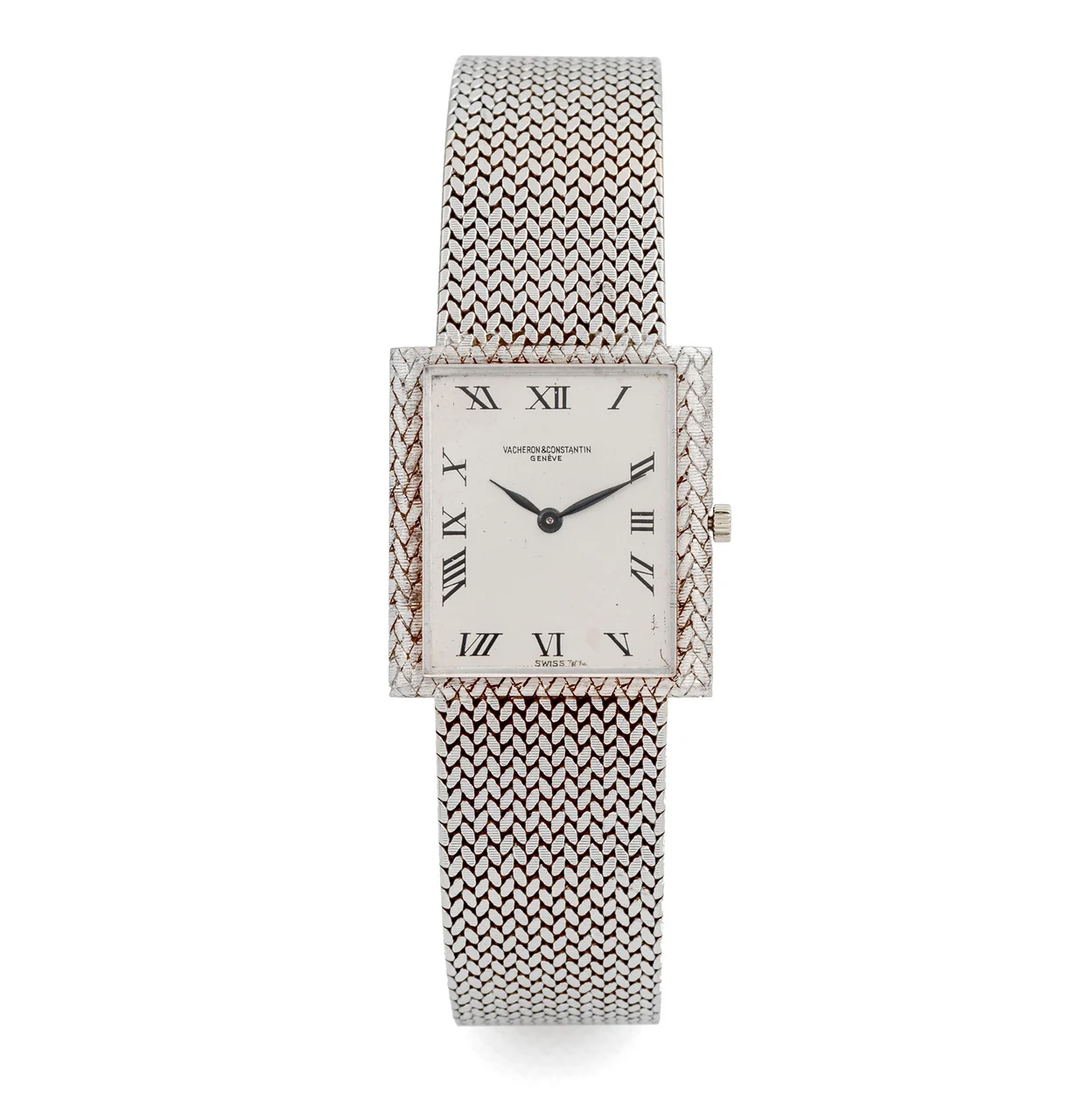 Vacheron Constantin Ref. 7255, thin, integrated bracelet; 18K white gold kol saati