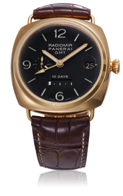 Panerai Radiomir 10 Days Gmt Pink Gold PAM00273 kol saati