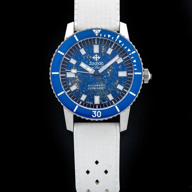Zodiac Compression Diver Blue Lapis Lazuli Dial 210009N31815 kol saati