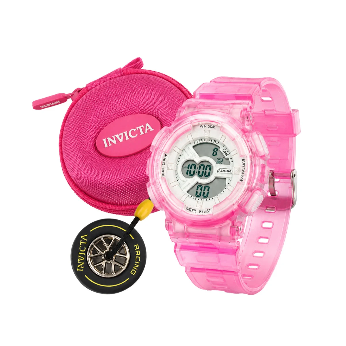 Activa Set Nitro Drift Limited Edition X Invicta - Digital Watch - 43mm, Pink (ACW-GA-L-502) 43 mm kol saati