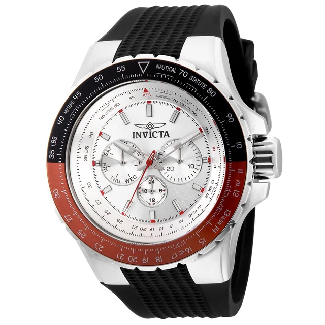 Invicta Open Box Aviator Skyshock Watch - 50mm. Black (AIC-33027) kol saati
