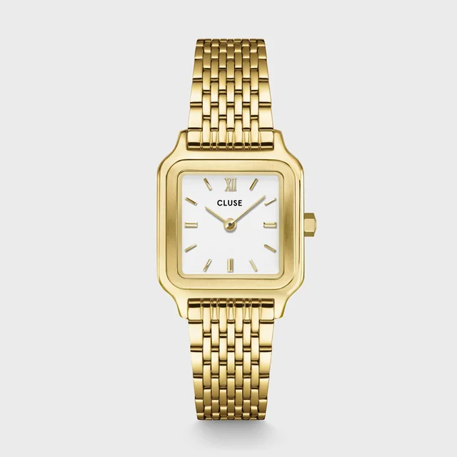 CLUSE Gracieuse Petite Watch Steel, White, Gold Colour CW11815 kol saati