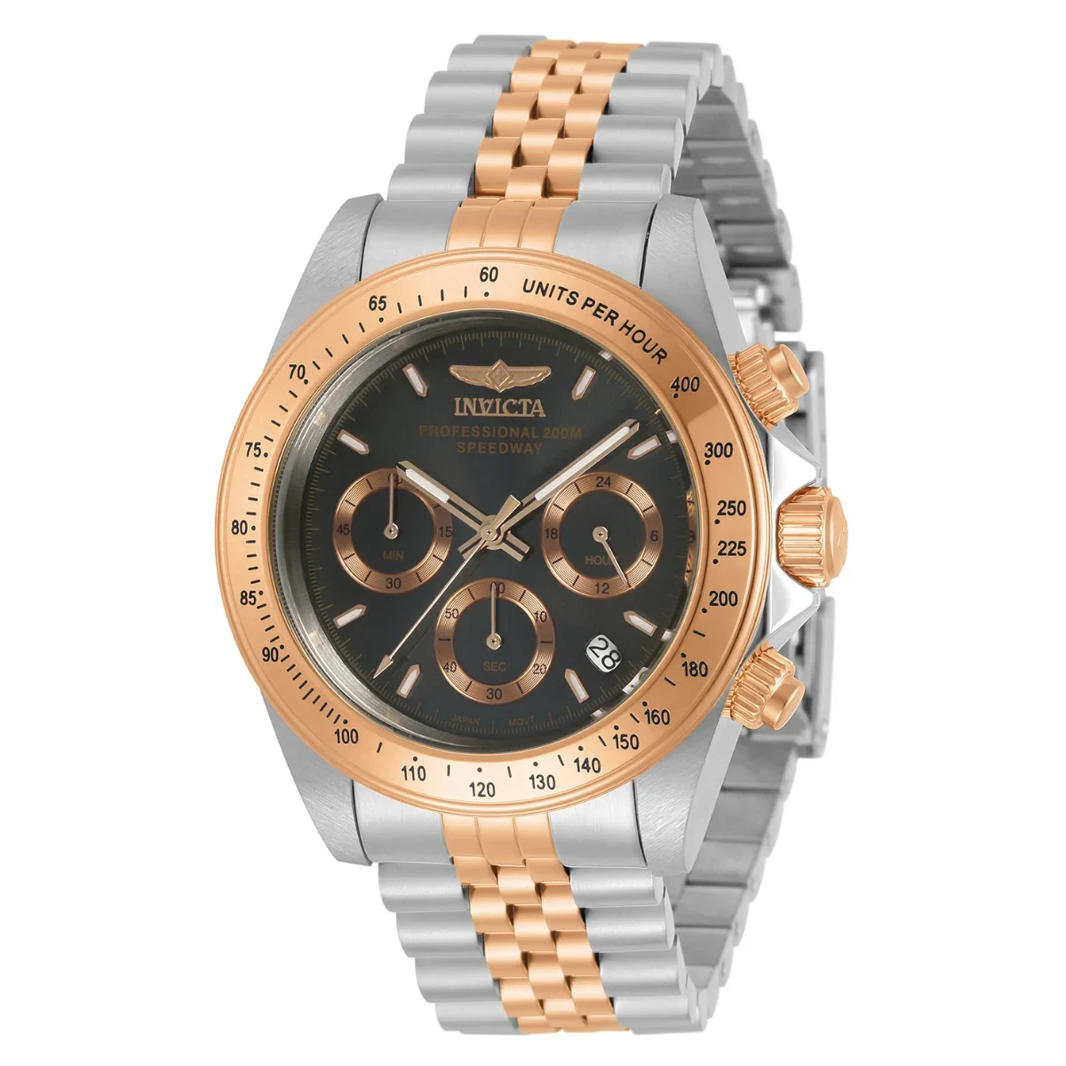 Invicta Speedway Velisque Watch - 39.5mm, Steel, Rose Gold (30993) 39.5 mm kol saati