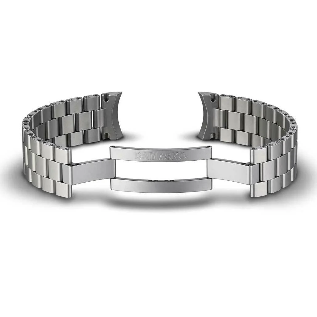 Damasko Ice-Hardened Stainless Steel Bracelet #DS3X-Steel (Curved End, 20mm) kol saati