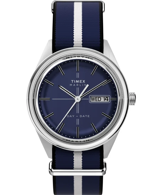 Timex Marlin® Jet Quartz 38mm Fabric Strap Watch TW2Y37400 kol saati