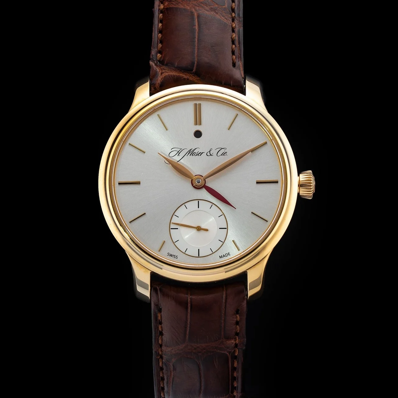 H. Moser & Cie. - Moser & Cie. 1346-0101 Endeavour Dual Time 210009N32862 40 mm kol saati