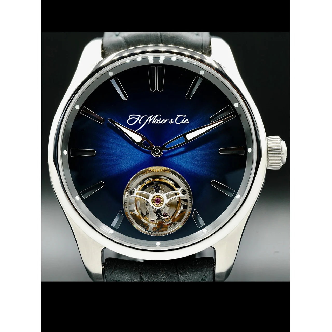 H. Moser and Cie. Moser and Cie. Pioneer Tourbillon 3804-1201 210000029596 42.8 mm kol saati