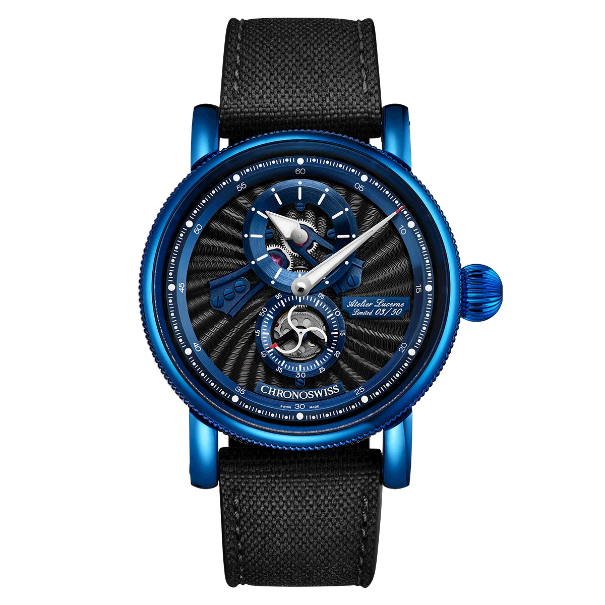 ChronoSwiss Open Gear CH-8756.1-BKBL 35 mm kol saati