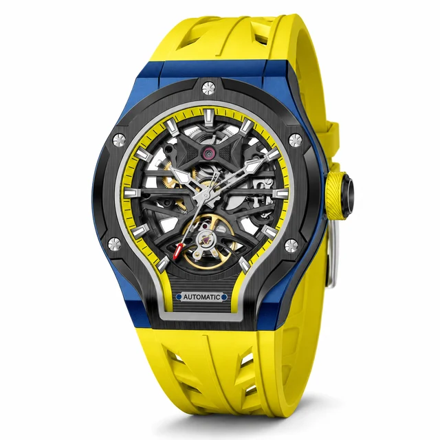 Invicta Rally Kinematics Automatic Watch - 45mm, Yellow (70491) kol saati