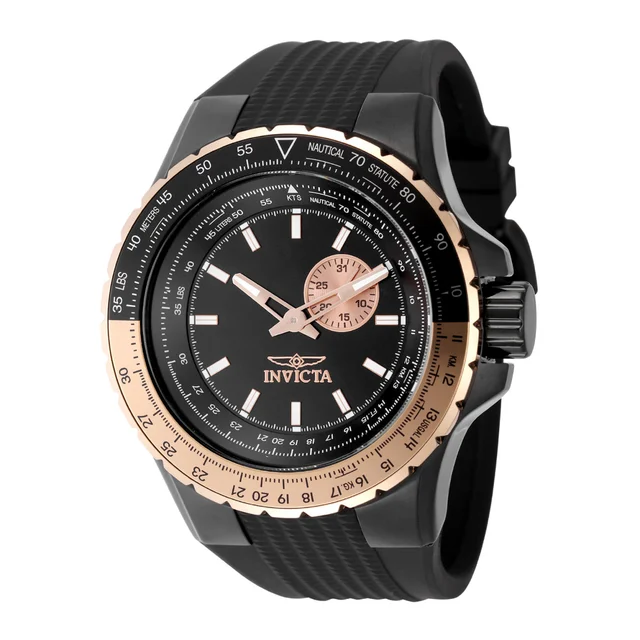 Invicta Aviator Watch - 50mm, Black (ZG-49725) kol saati