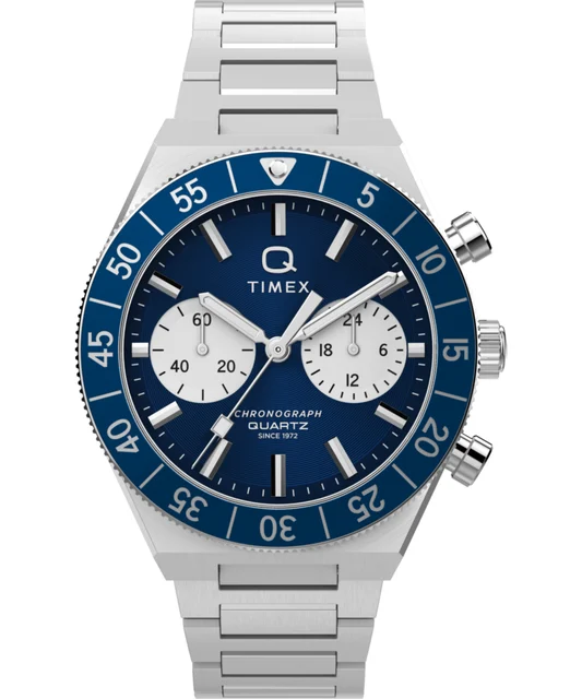 Timex Continental Chronograph 40mm Stainless Steel Bracelet Watch TW2Y55900 kol saati