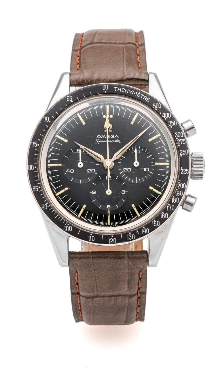 OMEGA OMEGA, REF. 105-002, SPEEDMASTER ED WHITE, CHRONOGRAPH STEEL kol saati