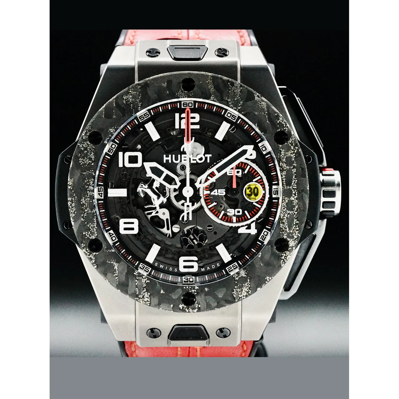 Hublot Big Bang Ferrari Carbon 401.NJ.0123.VR POC210000067396 45 mm kol saati