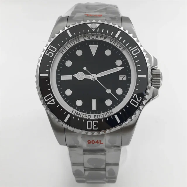 Tandorio Customizable James Cameron watch MOD TD268K NH35A C3 Lume Hands 43mm 10ATM sapphi