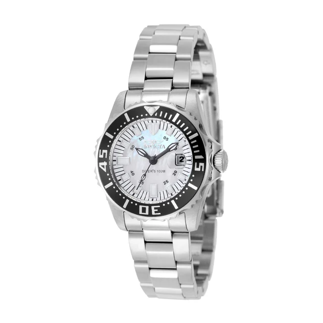 Invicta Pro Diver Swiss Ronda 585 Caliber Watch w/ Mother of Pearl Dial - 30mm, Steel (295