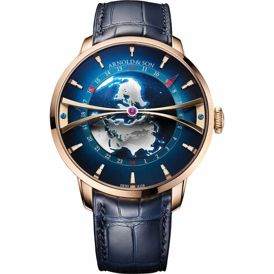 Arnold & Son Globetrotter Gold 1WTAR.U02C.C153A 45 mm kol saati