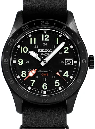 Seiko 5 Japan Seiko 5 Sports “Field Street Style” GMT Blackout Ref. SBSC013 SBSC013/SKO 47.9 mm kol saati