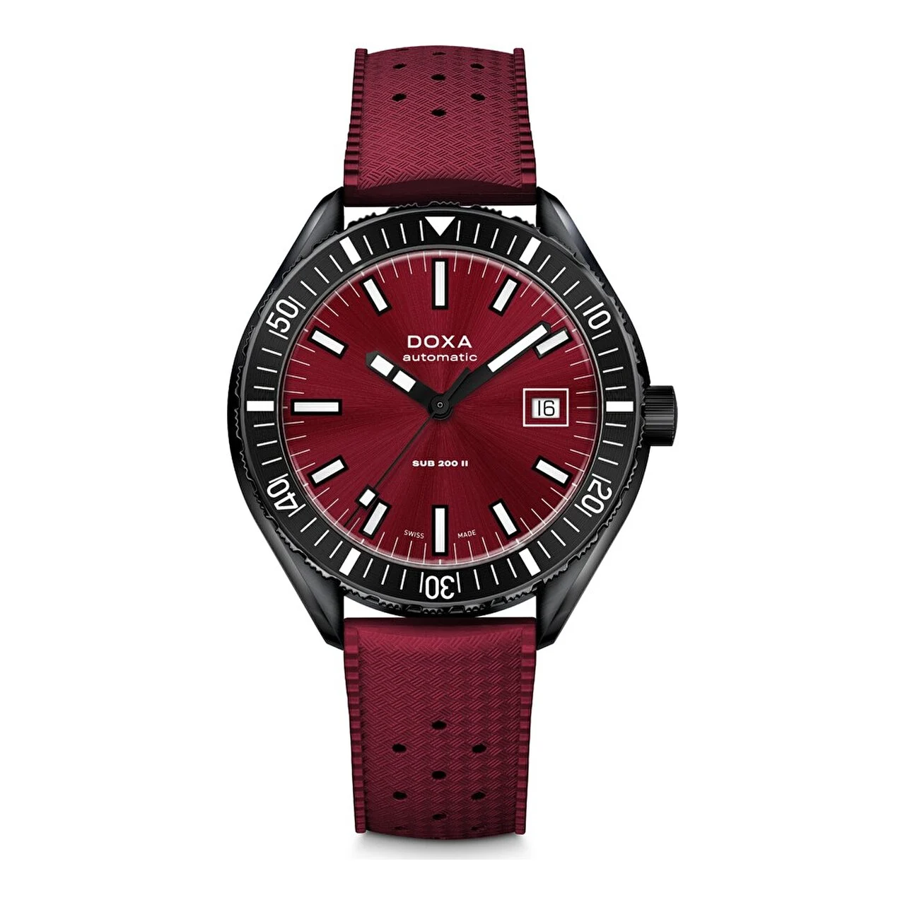 Doxa SUB 200 II Redcoral 795.70.161.22 44 mm kol saati