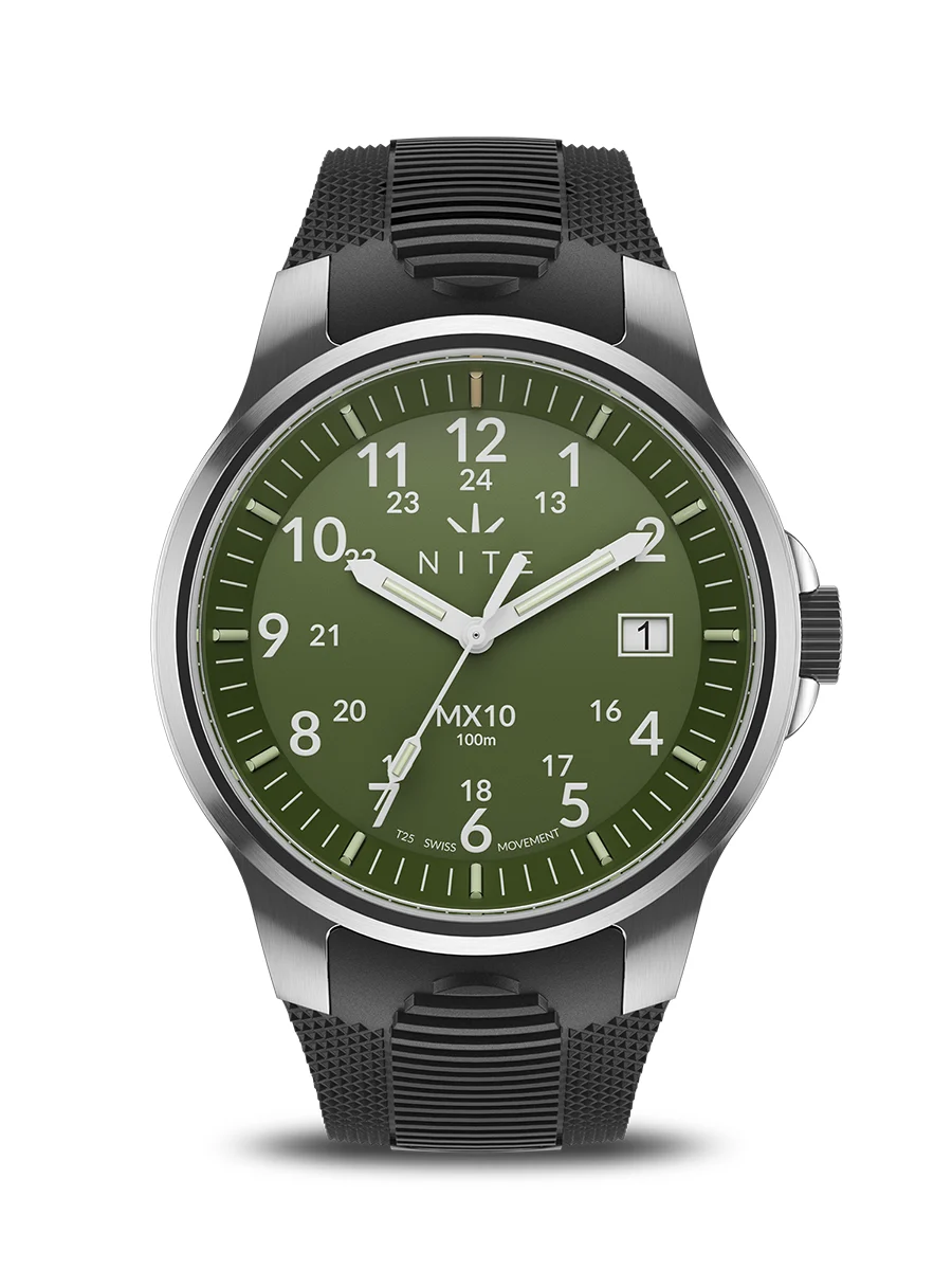 Nite Watches MX10210T25GREEN 39 mm kol saati