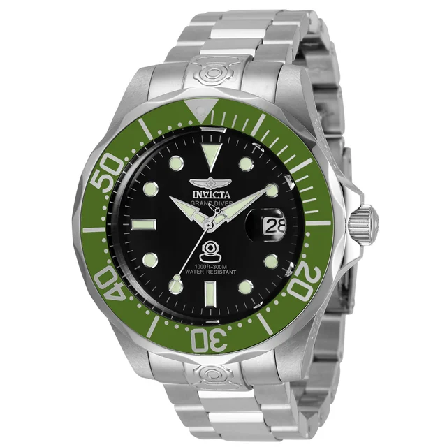Invicta Grand Diver Deep Garrison Automatic Watch - 47mm. Steel (3047) kol saati