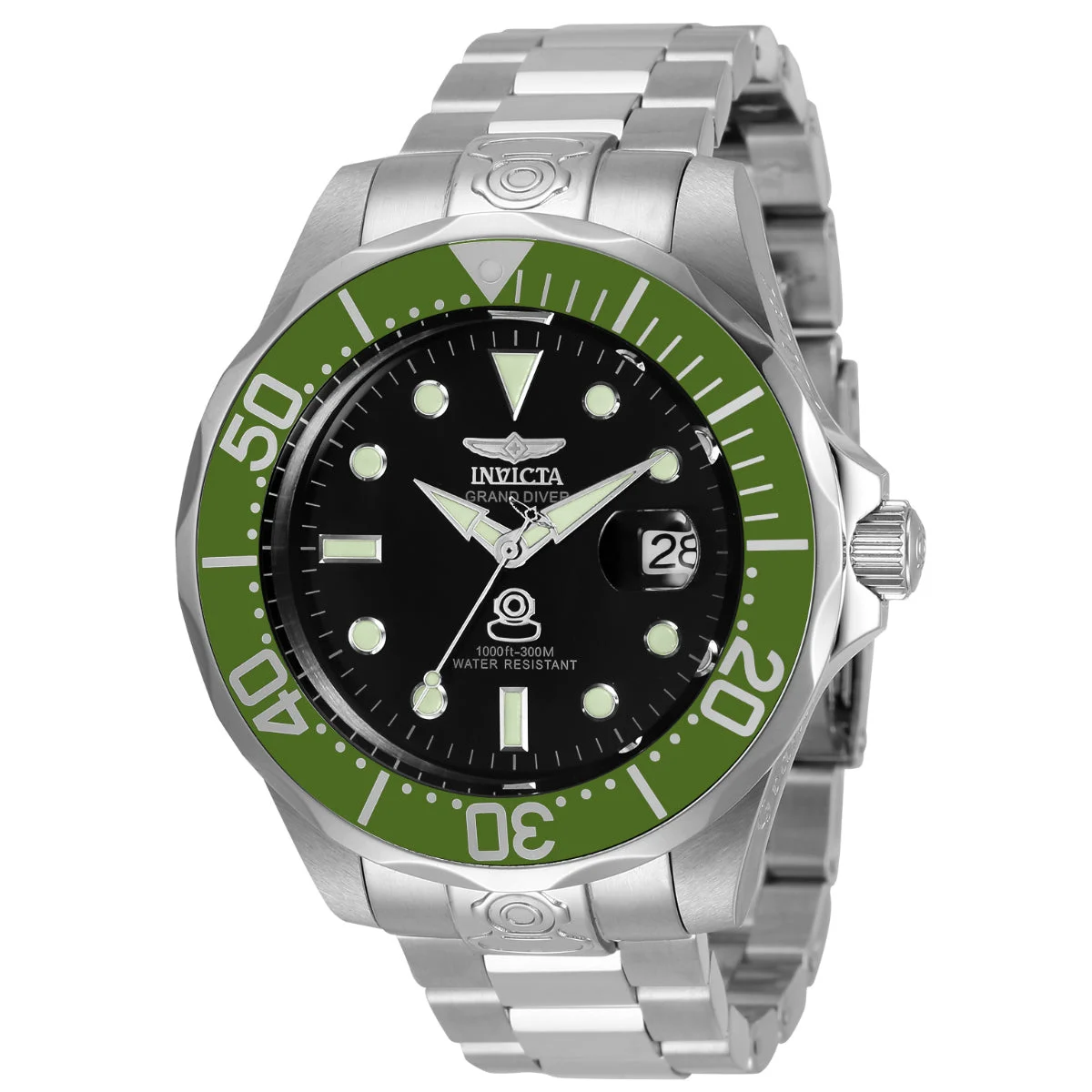 Invicta Grand Diver Deep Garrison Automatic Watch - 47mm. Steel (3047) 47 mm kol saati