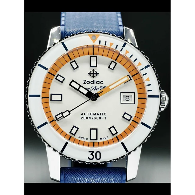Zodiac Super Sea Wolf Automatic Blue Rubber ZO9270 210000033515 kol saati