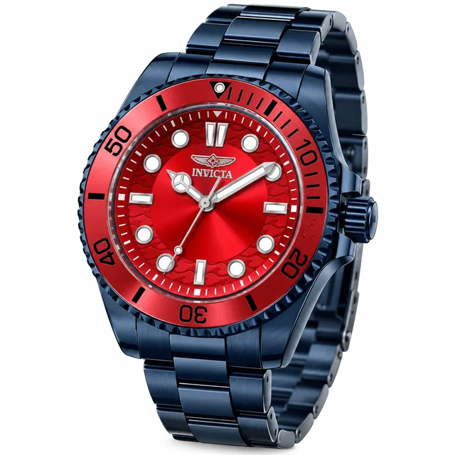 Invicta Pro Diver Kromatyk Watch - 43mm, Blue (50965) kol saati