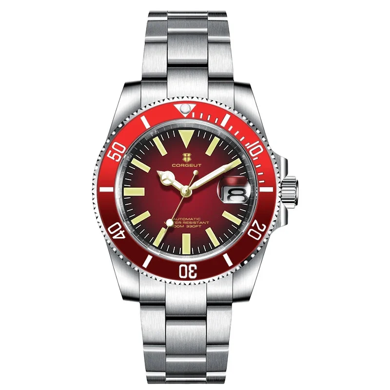 Tandorio Watches CORGEUT CG1101 40mm TMI NH35 / miyota 8215 Submariner Automatic Sapphire 10Bar Dive Clock miuytowa1 40 mm kol saati