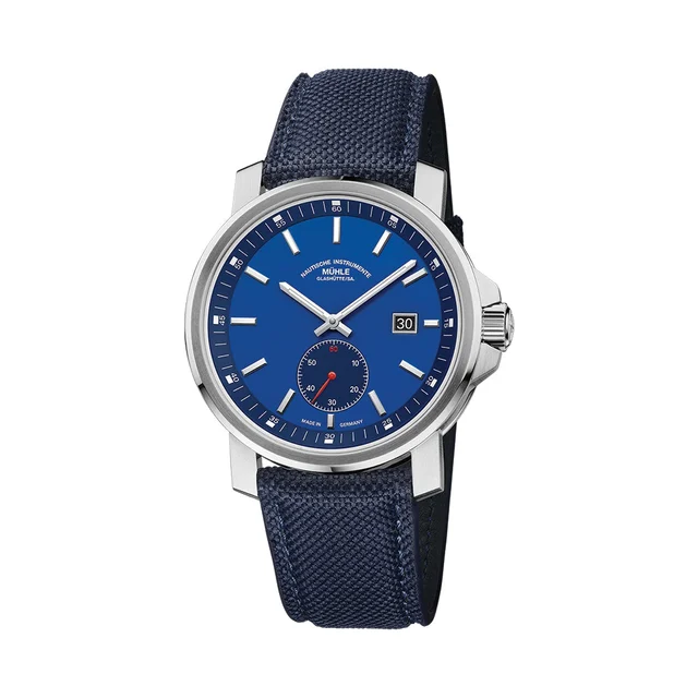 Muhle Glashutte Big Small Seconds Automatic 42.4mm - Blue on Fabric Strap M1-25-82-CB-IV k