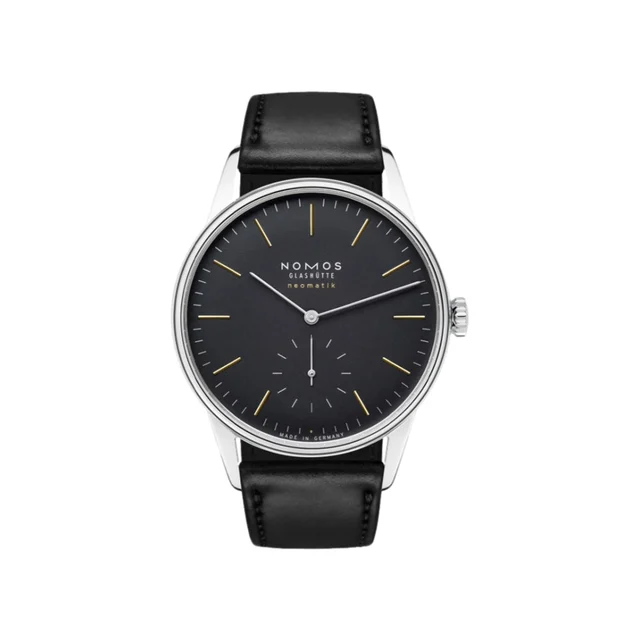 NOMOS Glashütte Orion Neomatik Sapphire Back 36mm - Black on Strap 396 kol saati