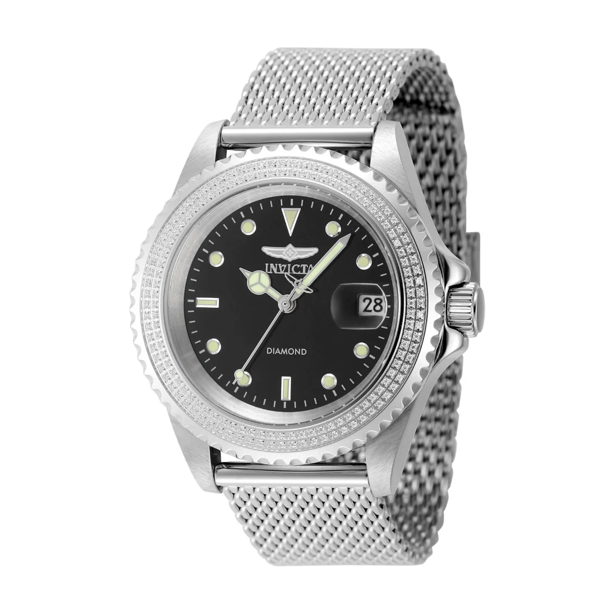 Invicta Elite Diamond 0.59 Carat Diamond Automatic Watch - 40mm, Steel (48743) 40 mm kol saati