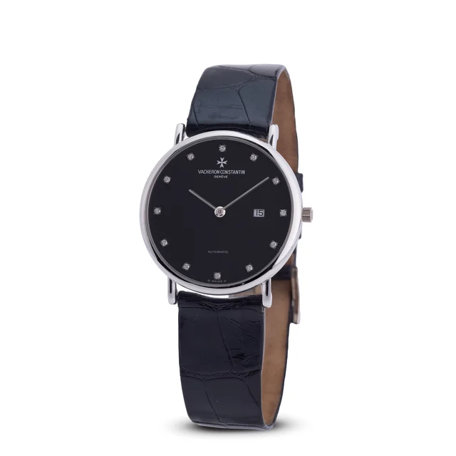 Vacheron Constantin VACHERON CONSTANTIN, REF. 48002/1, BLACK DIAL WITH DIAMONDS INDEXES, 1